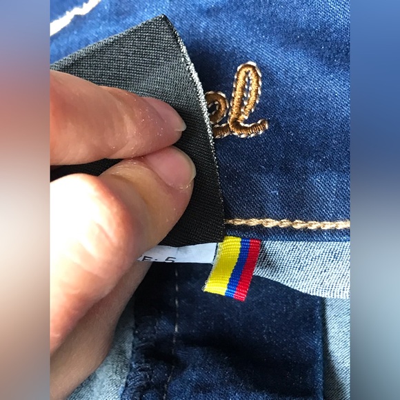 Mitzi Michel Gold hard wear rings and openings on each side of legs SZ 5 Junior - Picture 10 of 12